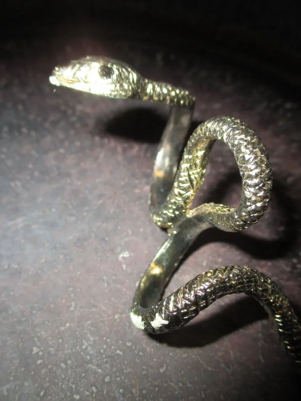 Women's Gold Tone Snake Ring